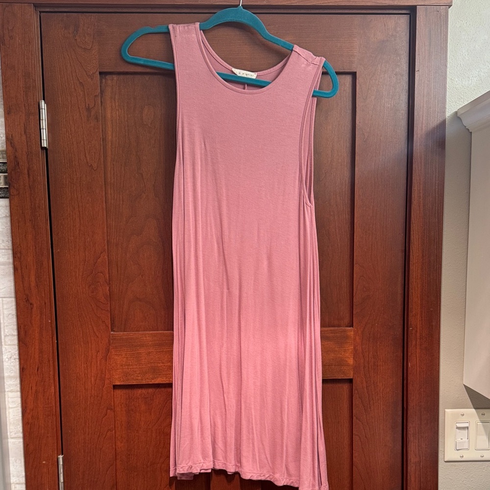 La Hearts Dusty Rose Sleeveless Dress